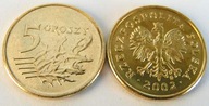 2002 r 5 gr groszy MW * MENNICZE