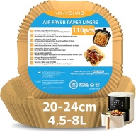 PAPIER DO PIECZENIA AIR FRYER 110 SZT DO FRYTOWNICY POWIETRZNEJ KWADRAT