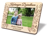 Ramka DREWNIANA na zdjęcie DZIEŃ BABCI I DZIADKA