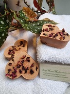 Luksusowe naturalne różane mydło z glinką 3szt ręcznie robione PREZENT