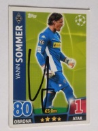 Karta topps match attax autograf Monchengladbach Champions League Sommer