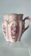 Kubek porcelana różowa H&C Chodov Bohemia kwiaty złocenia piękny