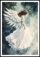 A2 PLAKAT OBRAZ ANIOŁ, PLAKAT Z ANIOŁEM, ANIELSKIE SKRZYDŁA, ANIELICA NR 60