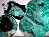 F&F 9-10 L. STRÓJ SUKNIA PAJĘCZARKI TIUL BROKAT KAPELUSZ NOWY!