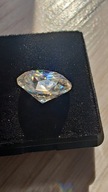 Moissanit kamień szlachetny jubilerski wyrób 10 mm 4 ct D bezbarwny szlif