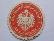 Niemcy - Urząd Rzeszy d/s Ubezpieczenia Urzędników - zalepka
