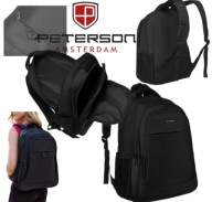 PLECAK WIELOFUNKCYJNY PETERSON NA LAPTOPA WYTRZYMAŁY SOLIDNY BIZNESOWY