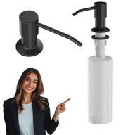 DOZOWNIK MYDŁA PŁYNU DO MYCIA NACZYŃ DO ZLEWOZMYWAKA 350ml CZARNY MENSEN