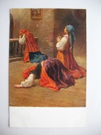 EMIL LINDEMANN MODLITWA W KOŚCIELE przedwojenna POCZTÓWKA