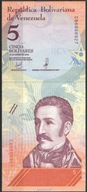 Wenezuela - P-102 - 5 Bolivares - 2018 - seria C