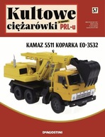 KAMAZ 5511 koparka EO-3532 1:43 Kultowe ciężarówki z epoki PRL nr 57
