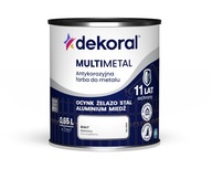 Dekoral Multimetal Farba ANTYKOROZYJNA do metalu RAL 9003 BIAŁY 0,65L