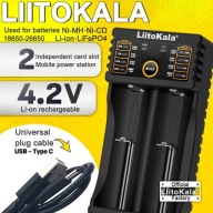 Liitokala Lii-202 ŁADOWARKA do 2 akumulatorków Li-Ion AA AAA 18650