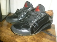 BUTY-DSQUARED2-R-38-WKŁ-25CM-SKÓRA NATURALNA.