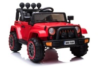AUTO NA AKUMULATOR JEEP DLA DZIECI PILOT EVA 4x45W LED czerwony terenowy