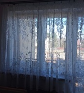 Komplet 2sz firanka firanki żakardowe gotowe na taśmie 180x300