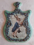 deska ozdobna z motywem zająca