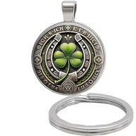 Brelok do kluczy/ka - Koniczyna - ozdobna zawieszka, plecak, portfel