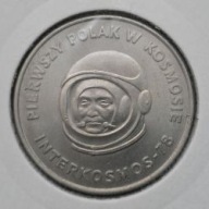 *P[0250] POLSKA 20 złotych 1978 PRL Pierwszy Polak w Kosmosie INTERKOSMOS78