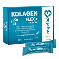 Kolagen Flex+ proszek 30 sasz. MyVita kolagen rybi glukozamina chondroityna