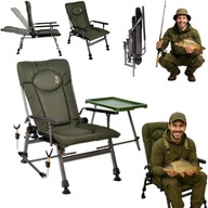 FOTEL F5R - REGULOWANY WYGODNY DLA WYMAGAJĄCYCH WĘDKARZY, DO 110KG SOLIDNY