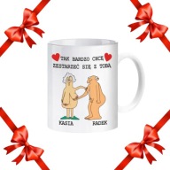 KUBEK NA DZIEŃ KOBIET TAK BARDZO CHCĘ ZESTARZEĆ SIĘ Z TOBĄ PERSONALIZOWANY