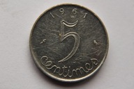 5 CENTIMES 1961 R. FRANCJA - FZ18