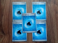 5szt. Karta energii Woda Pokemon TCG Basic Energy Water energia 011