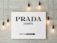 Grafika ścienna, plakat na ścianę napis "PRADA MARFA" 50x70cm