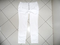 JEANS jak NOWE BIAŁE SPODNIE r 46 XXL pas 100 na 174