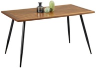 Stół prostokątny loft 140 x 80 fornir dąb