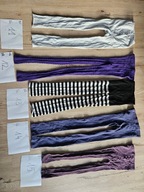 zestaw legginsy getry rajstopy bez stopek dla dziewczynki 5 szt.