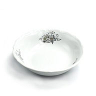 Misa Wałbrzych Porcelana Vintage PRL Szare Kwiaty Salaterka Reliefy Retro