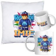 ZESTAW URODZINY Kubek + Poduszka ROBLOX +imię PERSONALIZACJA 60 WZORÓW