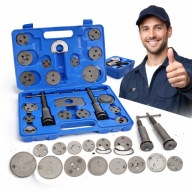 ZESTAW DO WYCISKANIA WCISKANIA COFANIA TŁOCZKÓW HAMULCOWYCH 21 ELEMENTÓW