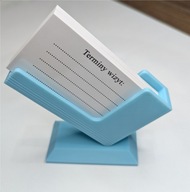 PASTELOWY NIEBIESKI WIZYTOWNIK STOJAK NA WIZYTÓWKI lekarz fizjoterapia