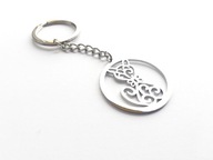 Brelok Breloczek Srebrny Kot Kotek Ażur Stal Chirurgiczna Nierdzewna