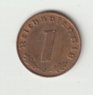 III Rzesza 1 pfennig 1939 J ladny stan