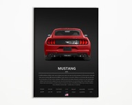 PLAKAT FORD MUSTANG GT 5.0 IDEALNY NA PREZENT NAJWYŻSZA JAKOŚĆ A3