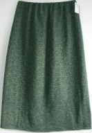 Spódnica prosta z zielonej bawełnianej koronki maxi r 50/54