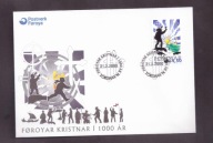 Wyspy Owcze - 2000 rok - FDC Koperta - znaczki nr 360