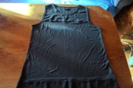 Next essentials elegancki granatowy top z szyfonem 44