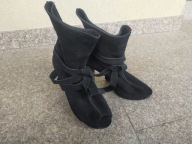 BIJENKORF nr 38-39 wygodne luksusowe czarne botki skóra