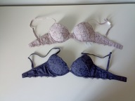 2 szt Śliczna markowa bielizna Gilly HICKS UK 30A EUR 65A push-up
