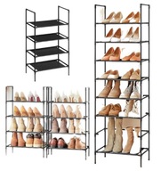 MODUŁOWY REGAŁ NA BUTY Z 4 PÓŁKAMI ZESTAW 2 STOJAK PÓŁKA WOLNOSTOJĄCA