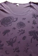 BLUZKA COTTON R.40/42 KWIATY