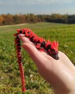 Crystal Dragon Smok Kryształowy Ruchomy Przegubowy Druk 3D 35cm Multivers3D