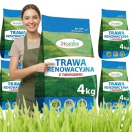 MIESZANKA RENOWACYJNA UNIWERSALNA NASIONA + NAWÓZ DO TRAWNIKA 4KG 100M2
