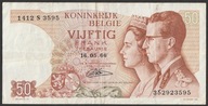 Belgia 50 franków 1966 - król + królowa - 1412