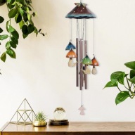 DZWONKI WIETRZNE GRZYBOWE TĘCZOWE DO OGRODU